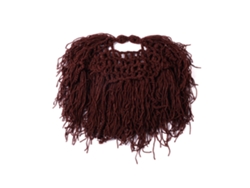 Gorro vikingo de invierno con barba, cálido y divertido.