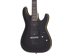 Schecter demon-6 aged black satin