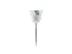 Cepillo de inodoro Lauxa Home con mango metálico, diseño moderno, 34,5 cm Gibalto