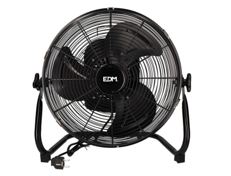 Ventilador Industrial Oscilante EDM 70W Negro Ø Zapatos 45 Cm