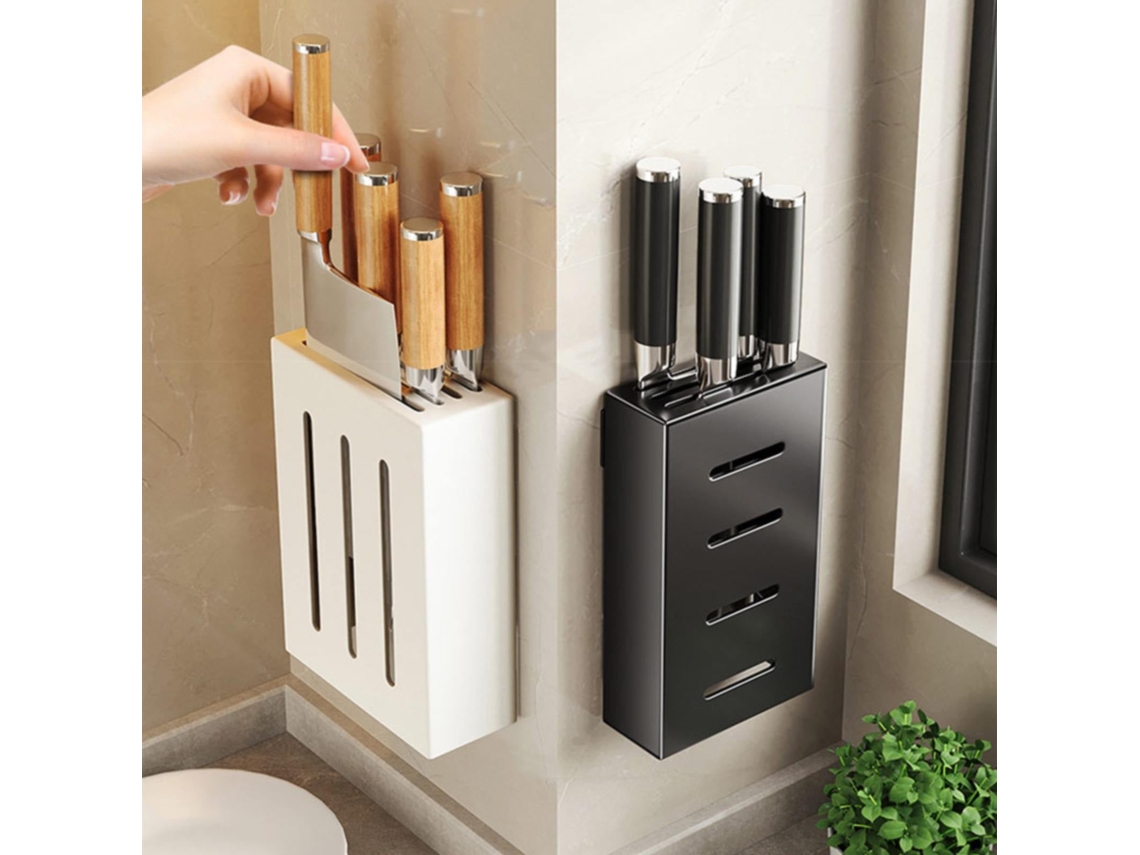 Soporte para cuchillos de cocina, estante para almacenamiento de cuchillos, soporte para secado de cocina, soporte para tabla de cortar