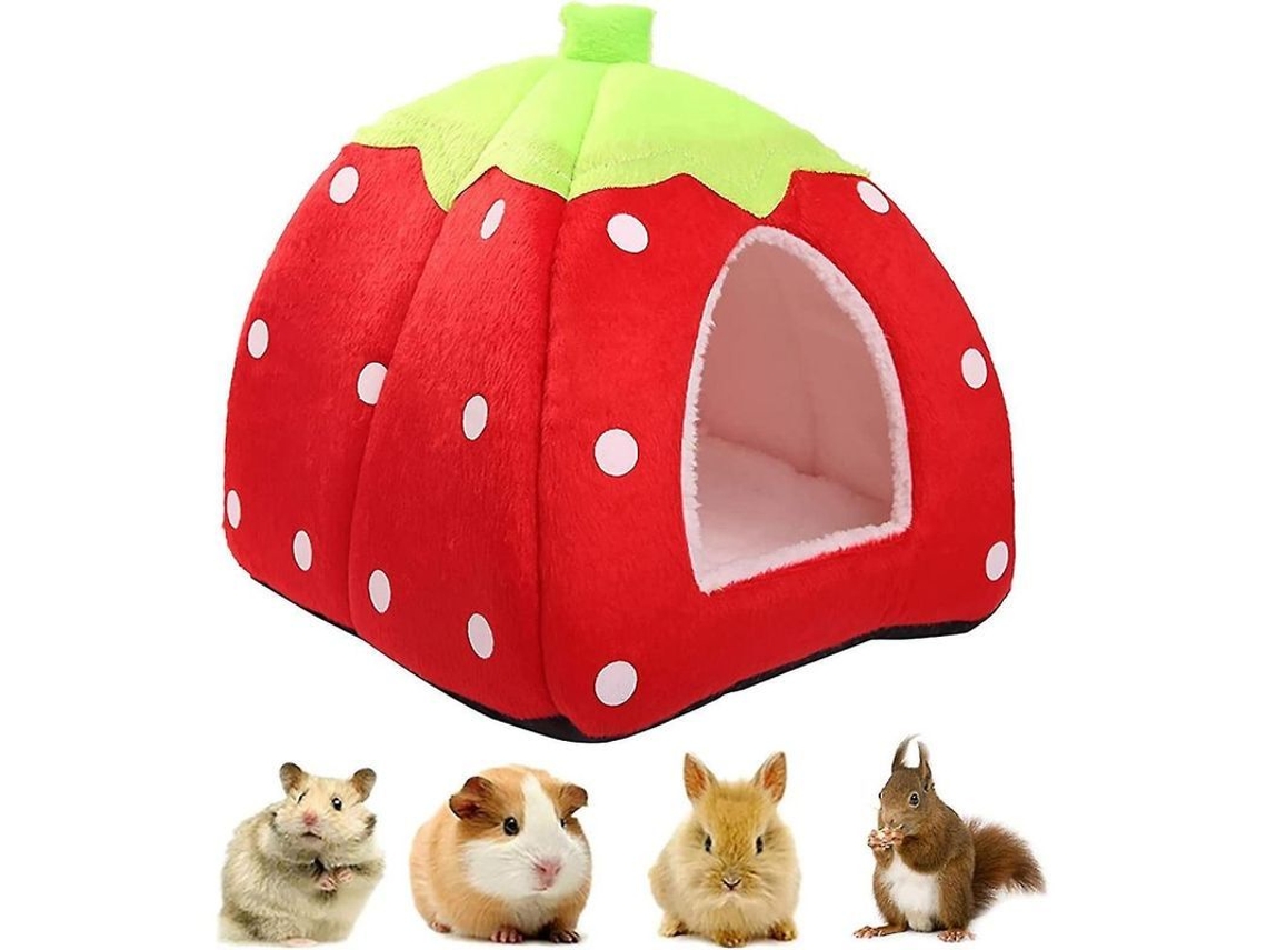 Casa Aquecida Para Mascotas Pequeñas, Ninho Macio Com Almofada Removível Para Cobaias, Hamsters, Porcos Espinho E Mais