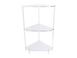 Mesa de esquina triangular de acrílico, 3 capas, resistente al agua, para baño