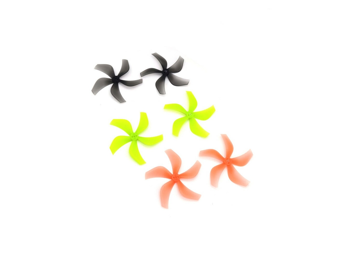 Hélices Gemfan 2925 De 3" Y 5 Palas, Color Amarillo (2 Pares), Para Dron De Carreras Dji Avata Fpv Rc (color Amarillo).
