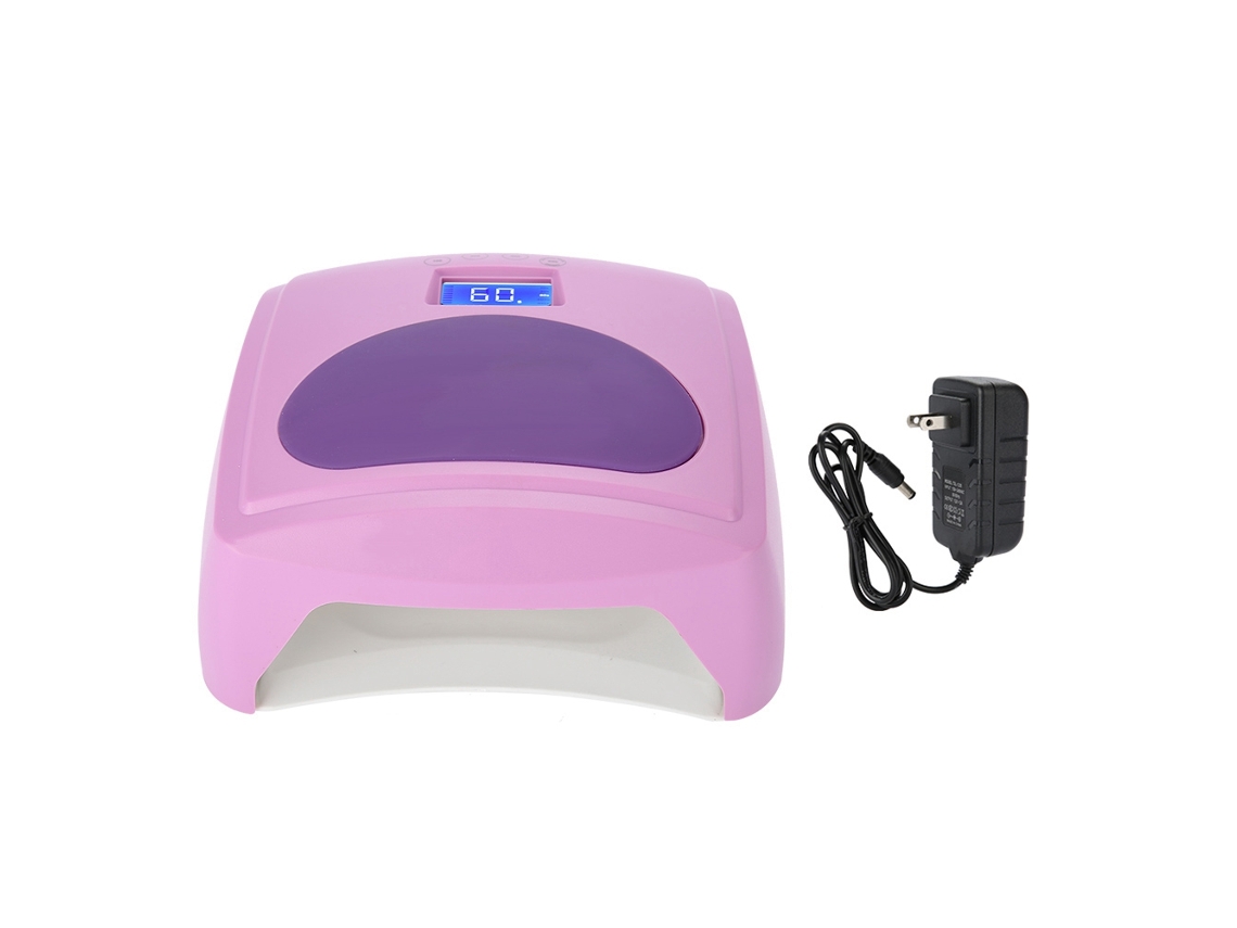 Lâmpada Led Para Unhas 48w Secador De Esmalte Gel Com Sensor Inteligente E Botão Táctil Roxo