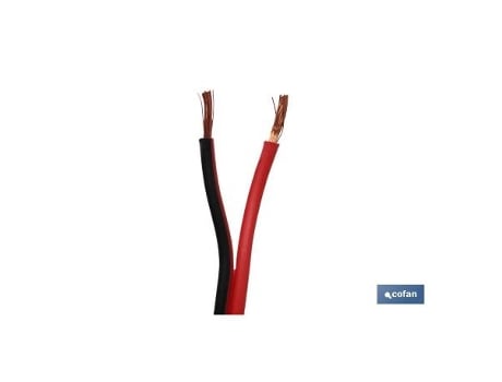 Rollo 100m cable paralelo rojo/negro (2x1,5)