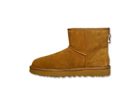 Botines de Mujer UGG Classic Bailey Zip Piel Marrón (36)