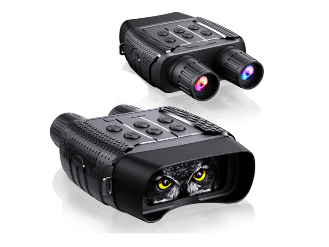 Binoculares de visión nocturna, visor digital infrarrojo con pantalla LCD TFT de 2,31", Bestvite HD infrarrojo (negro)