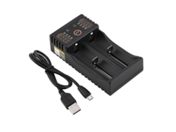 Cargador De Baterías Usb Liitokala Lii-202 Para 18650 18490 18350 17670 17500 16340 (rcr123) Smart Nimh