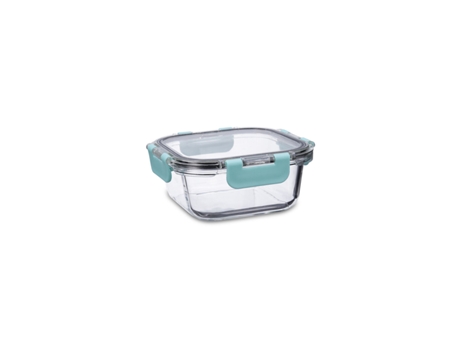 Fiambrera Hermética QUID Purity Cuadrada 530 ml Transparente Vidrio