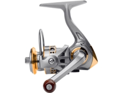 Carrete de pesca compacto de metal sin retroceso