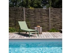 Tumbona HAPPY GARDEN (198 x 61 x 95 cm - Aluminio - Verde)