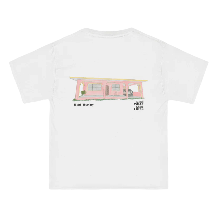 Rockinstone Bad Bunny Bad Bunny Merch - Dtfm White La Casita Camiseta(xl)