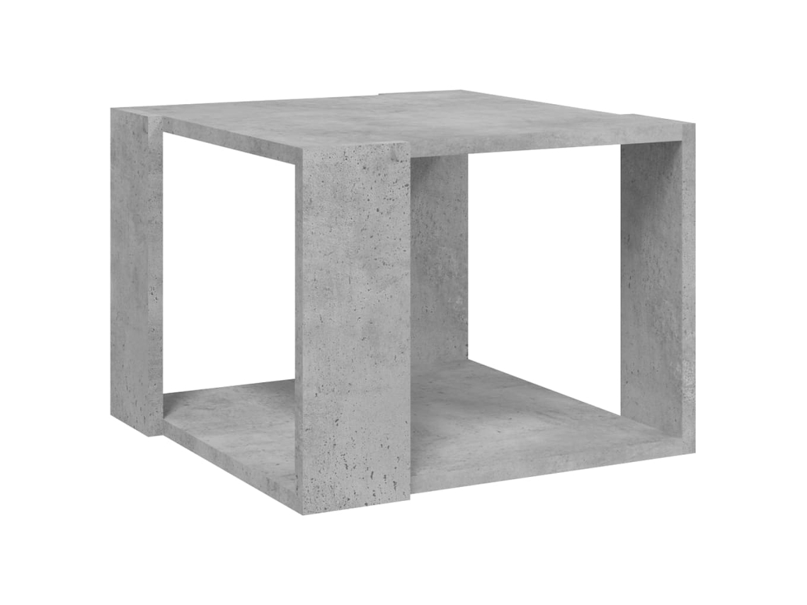 Mesa de centro 40x40x30 cm Madera procesada Gris Cemento MAISON EXCLUSIVE