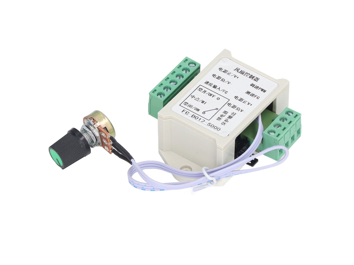 Controlador De Velocidad De Ventilador Con Toma Pwm De 4 Cables Para Refrigeración Industrial De 12 V Fc-d012-s000