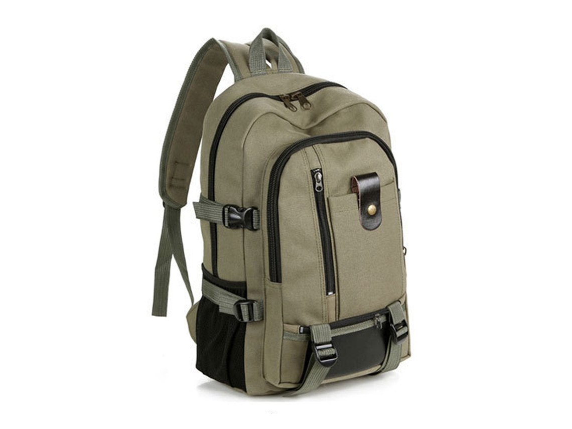 2026-mochila Portátil Canvas Para Hombre Viaje Camping Senderismo Escuela Grande Capacidad