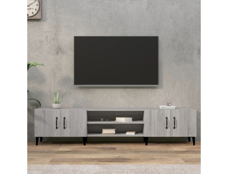 Maison Exclusive - Mueble para TV madera contrachapada gris Sonoma 180x31,5x40 cm