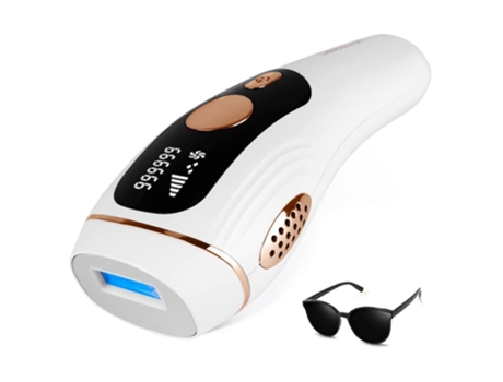 Eliminación Permanente de Vello Modelo CHRONUS S1 IPL 999 999 Flash Láser Indolor para Hombres y Mujeres - Blanco