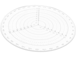 Regla de centrado circular Topbathy Stobaza para dibujar círculos, herramienta de dibujo rápido con plantilla.