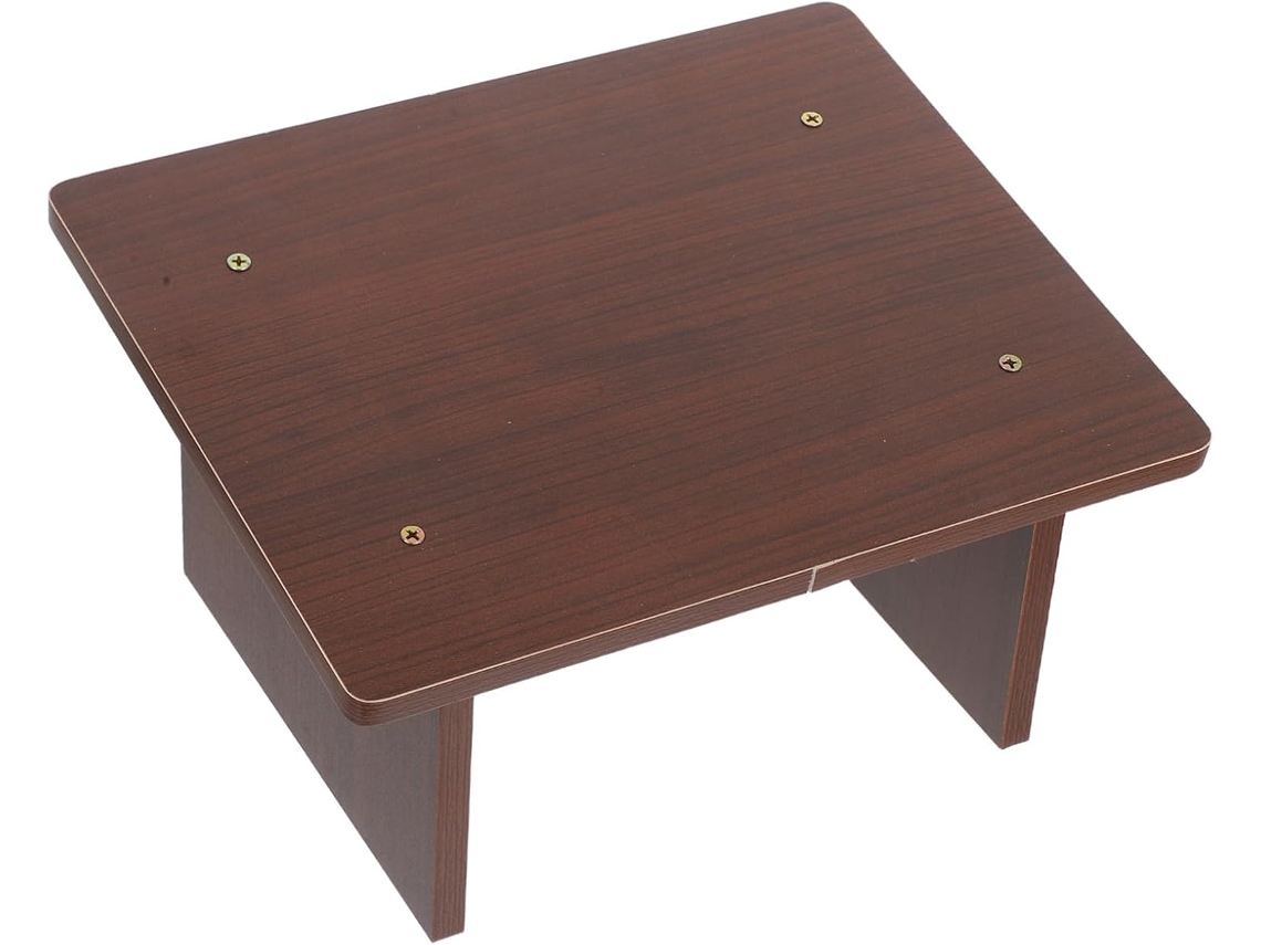 Reposapiés Ergonómico De Madera Para Oficina, Reclinable, Antideslizante, Cómodo Soporte Debajo Del Escritorio.