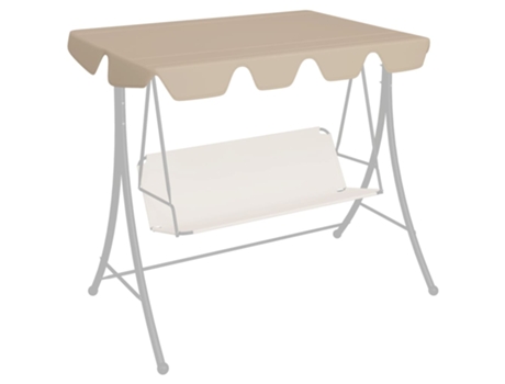 MAISON EXCLUSIVE Dosel de repuesto columpio de jardín beige 150/130x70/105 cm