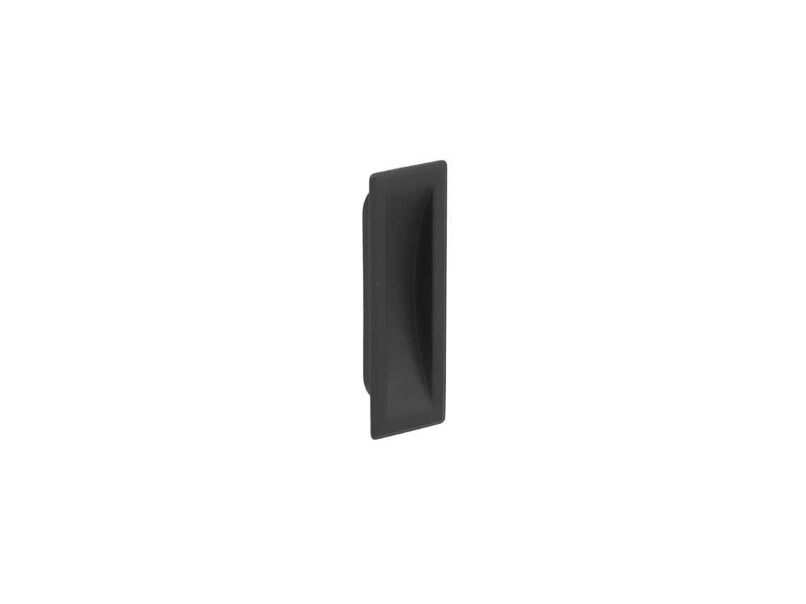 Tirador Empotrado De Zamac Distancia Entre Ejes 64mm Barniz Negro Mate Pack De 25