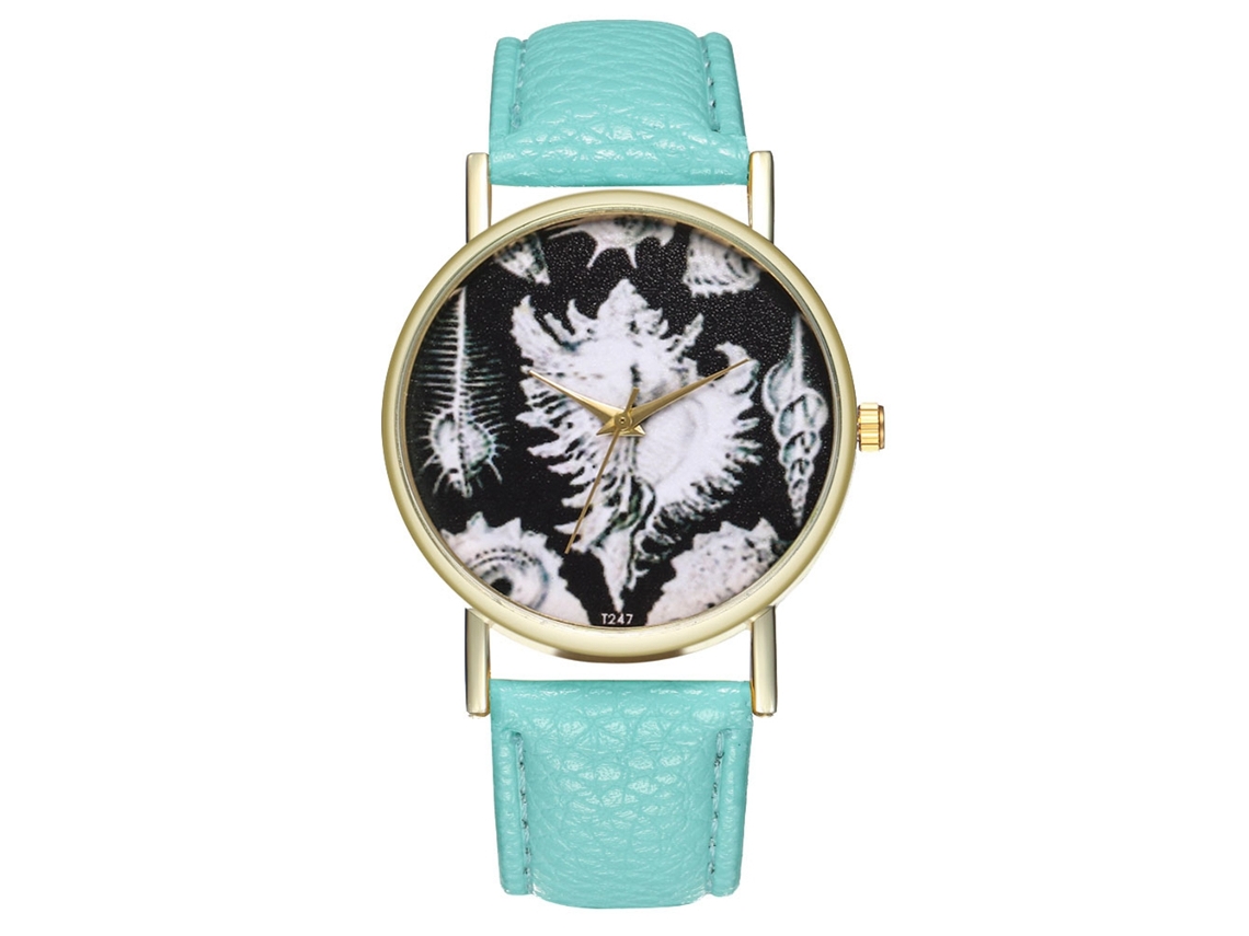 Reloj Analógico De Cuarzo Para Hombre Con Correa De Pu, Estilo Casual T247-a (menta)