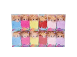 Ats-llavero De Peluche Niña Blonda Con 2 Trenzas Moda Muñeca De Peluche Colorido Exquisito Tejido