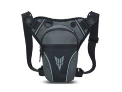 Bolso multifuncional para pierna y pecho Yuysan, resistente al agua, bandolera, ideal para ciclismo y motociclismo, gris.