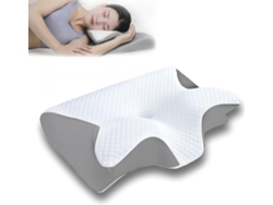 Almohada Cervical De Espuma Viscoelástica Transpirable, Almohada Ergonómica Para Dormir, Alivia El Dolor De Cuello, Gris Gertiz