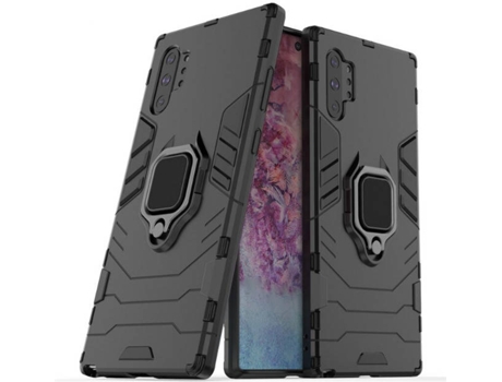 Carcasa Samsung Galaxy Note 10+ Militar Ring Defender Negro