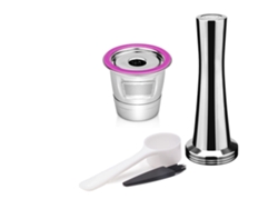 Cápsulas de café reutilizables con filtro de acero inoxidable y prensador de polvo, compatibles con Keurig 2.0 1.0 E Mini Plus Series Split