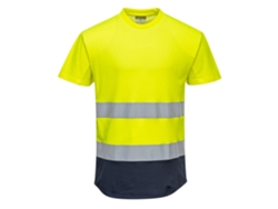 Camiseta Bicolor De Malla Alta Visibilidad Para Un Confort Óptimo Amarillo Marino / Xxl