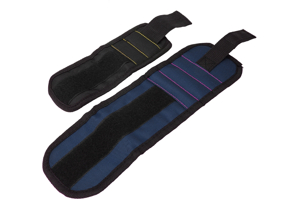 Bolsa de herramientas con pulsera y potente imán (para guardar tornillos, tuercas y brocas)