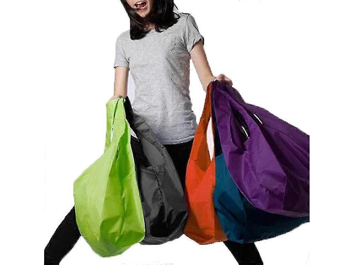 1 unidad de bolsa de compras grande, plegable y portátil, fabricada en nailon grueso. GOKOCO