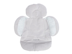 Mali coxim para Carrinho de Bebê Duas Faces Confortável Soft Anti manchas para Carrinho e Assento de Carro Cinza