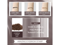 Kit De Estampado De Cejas En Polvo Eelhoe Con Plantillas