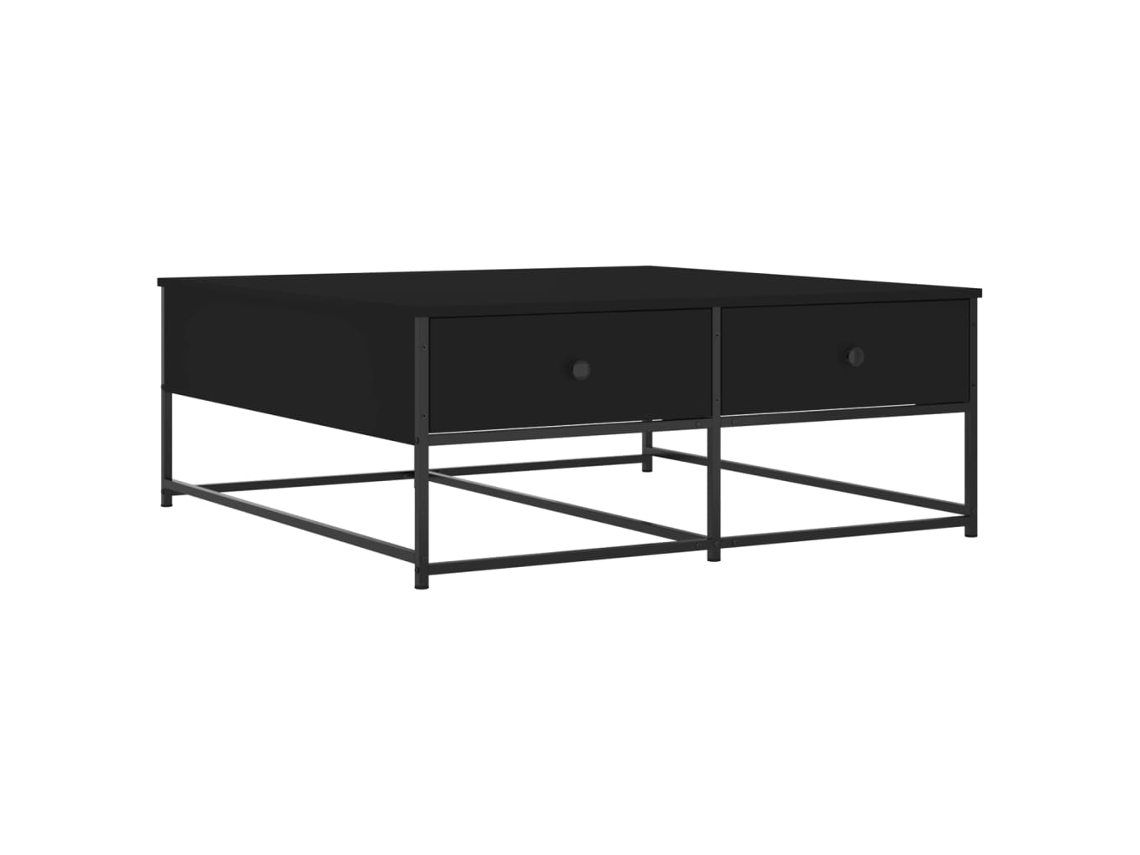 Mesa de centro VIDAXL madera de ingeniería negro (100x99x40 cm)