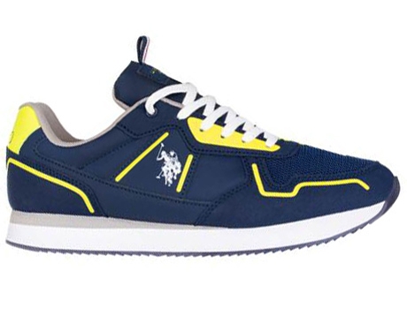 Zapatillas Deportivas U.S. POLO ASSN Nobil004Blu006 Hombre (Azul - Material Sintético - 43)