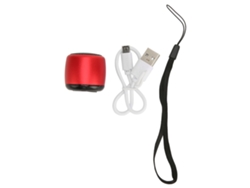 Mini Altavoz Bluetooth Portátil Con Subwoofer, Recargable Por Usb, De Metal Para Teléfono Móvil, Tableta Y Pc (rojo).
