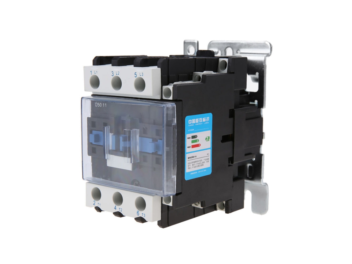 Contactor Eléctrico Industrial De Alta Sensibilidad Cjx2-5011 Ac 220v 50a
