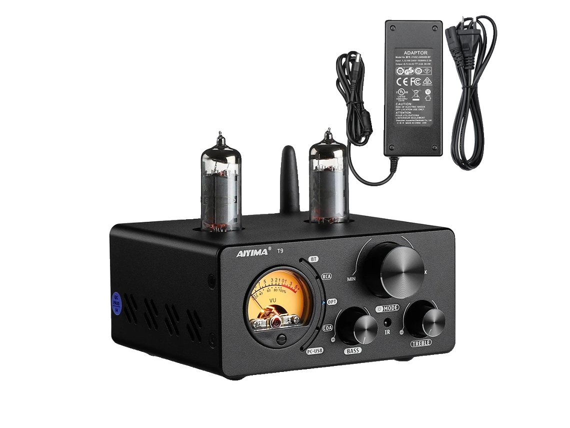 Amplificador de tubo de vacío Bluetooth, salida de 100 W, DAC USB, enchufe UE OEM