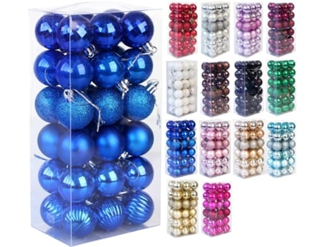Adornos de bolas de Navidad, colgante de bolas de árbol de decoraciones de Navidad inastillables