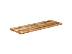 Tablero De Mesa | Superficie De Mesa | Tablero De Escritorio Borde Natural Madera Maciza Mango 120x40x3,8 Cm Wsd81795