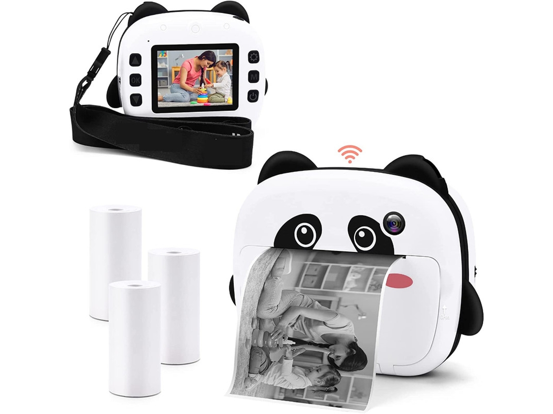 Cámara Digital WEB2O Wi-Fi 080P para Niños con Papel de Impresión Instantánea