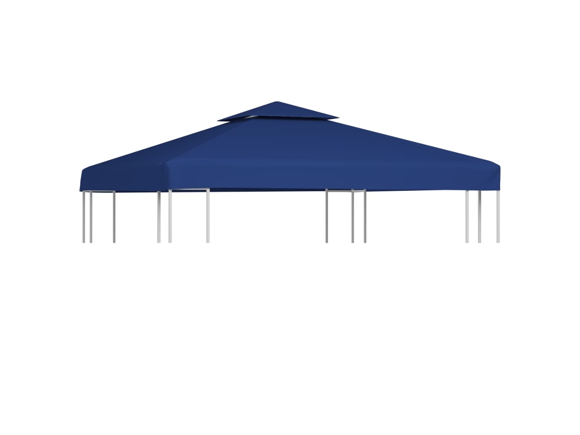 Cubierta de repuesto de cenador 310 g/m² VIDAXL azul oscuro (3x3 m)