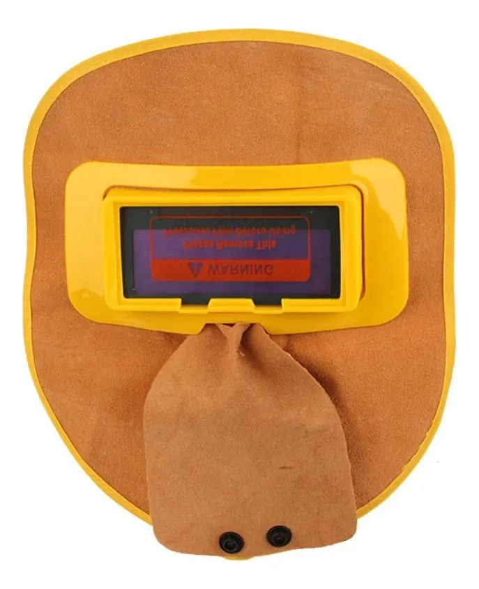 Nuevo casco de soldadura de piel de vaca, Mascaravayotoy