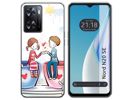 Funda Silicona para Oneplus Nord N20 SE diseño Café Dibujos