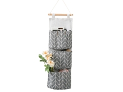 JEIIBRZUI Organizador Suspensa Closet Portátil ZEAICOS Cinzento (23x19x3cm)