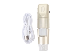 Microscópio Digital Sem Fio 0-1600x 1080p Com 8 Leds Ajustáveis Usb Para Android Win Os X